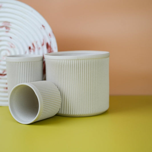 Handgefertigter Übertopf SAPPORO von Fóbe, 6/12 cm – potflourri