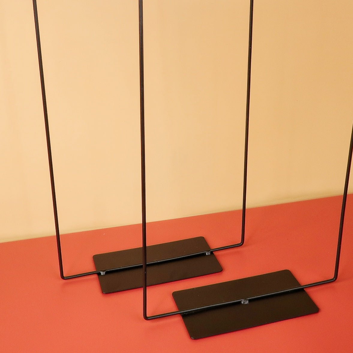 AIRPLANT HOLDER - RECTANGLE BLACK - potflourri