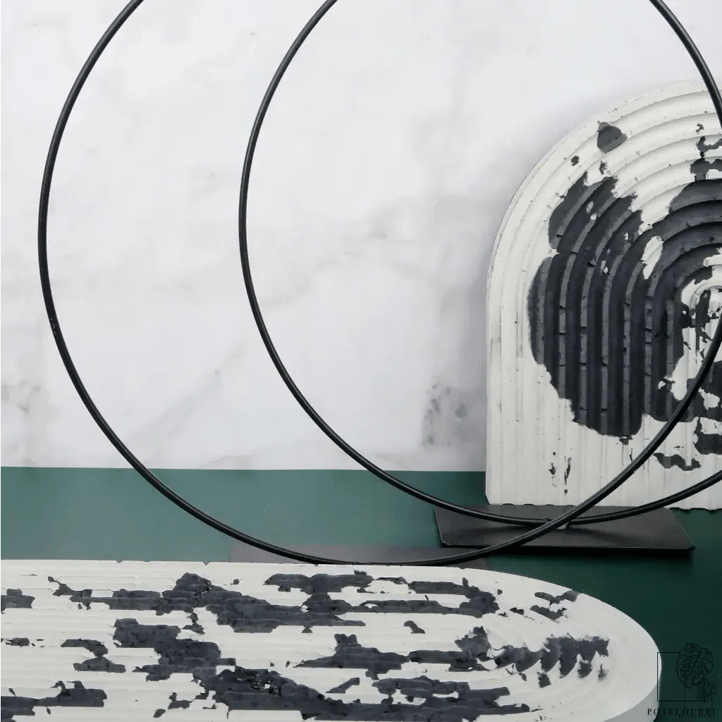 AIRPLANT HOLDER - RING BLACK - potflourri