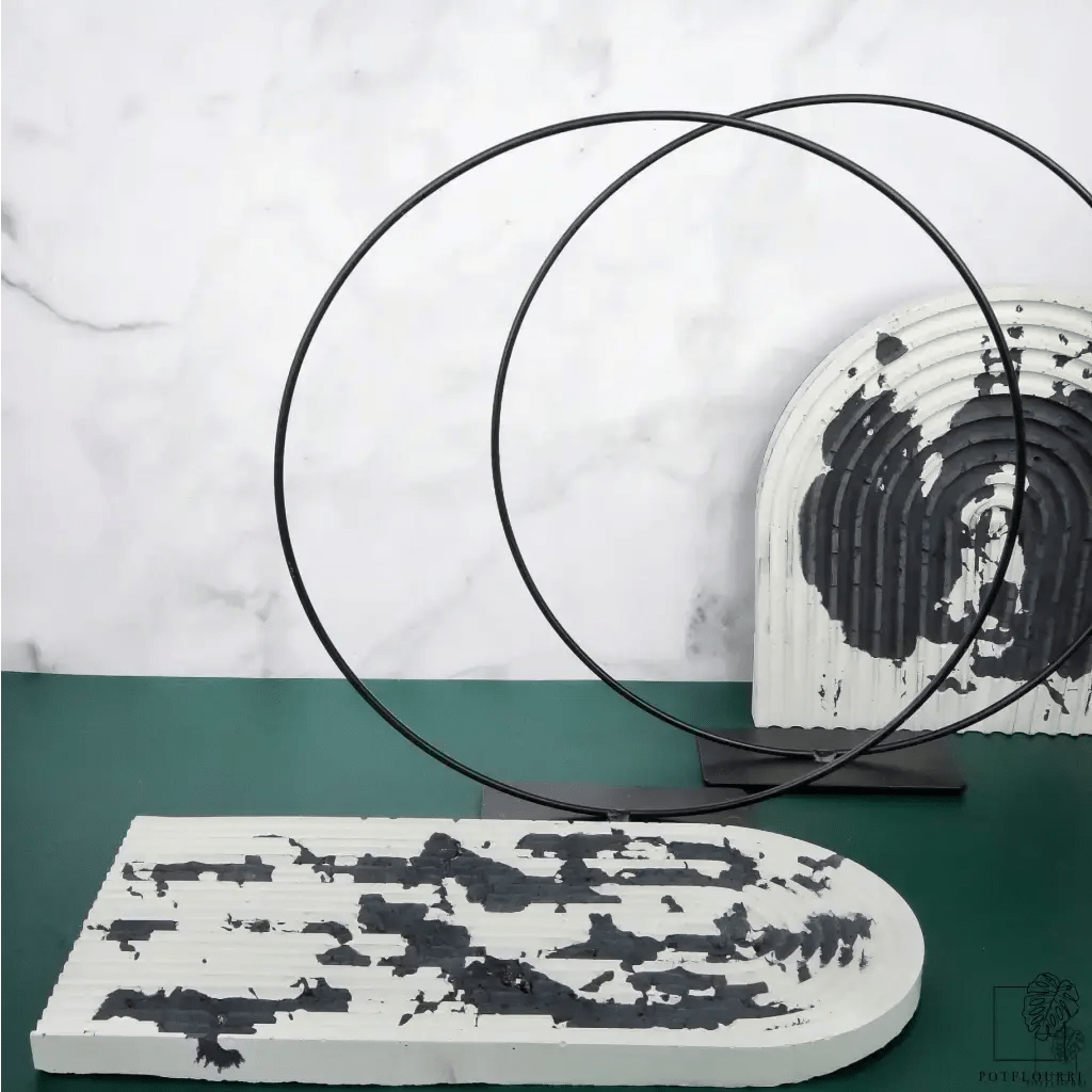 AIRPLANT HOLDER - RING BLACK - potflourri