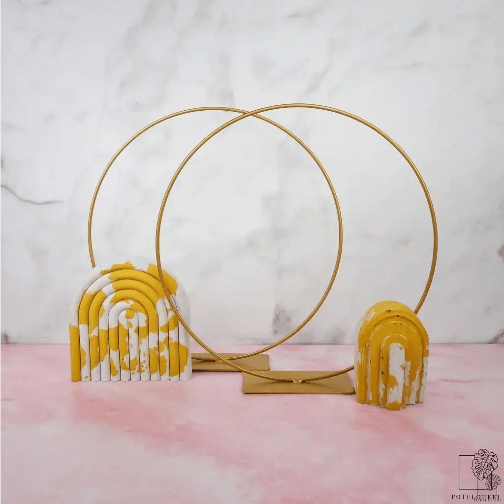AIRPLANT HOLDER - RING GOLD - potflourri