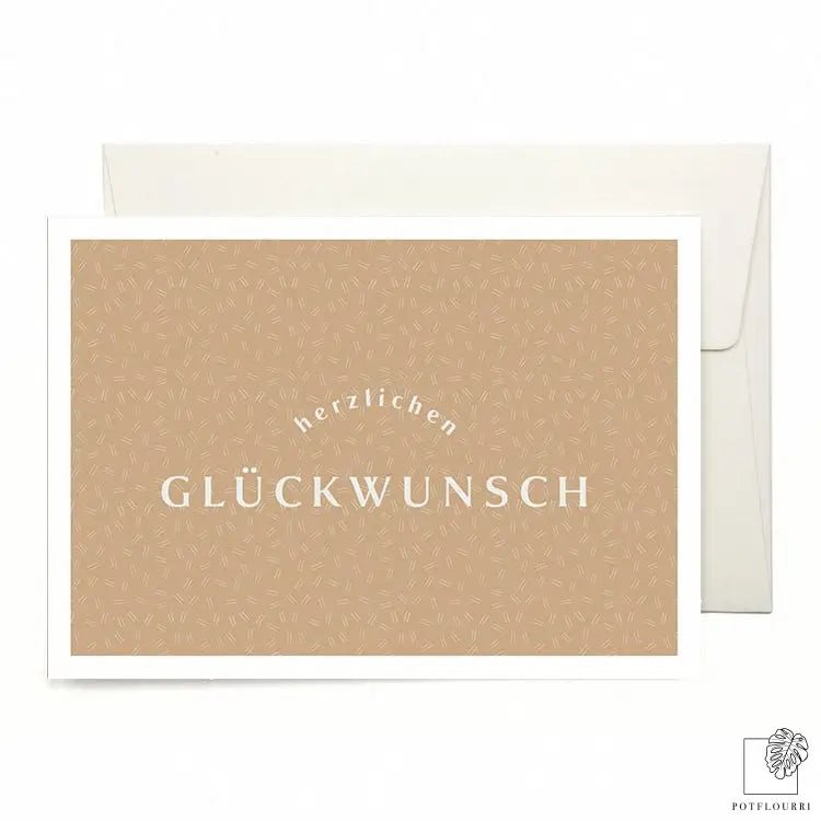 KARTE HERZLICHEN GLÜCKWUNSCH online bestellen bei potflourri