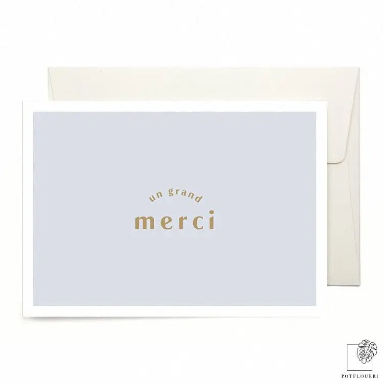 KARTE UN GRAND MERCI - potflourri