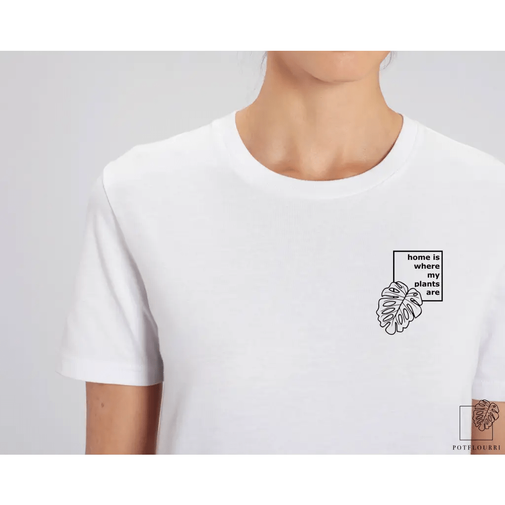 UNISEX MOTIV T-SHIRT HOME - WHITE - potflourri